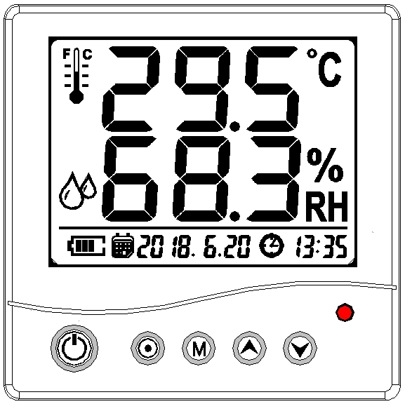 EDW-01-86 box temperature hygrometer