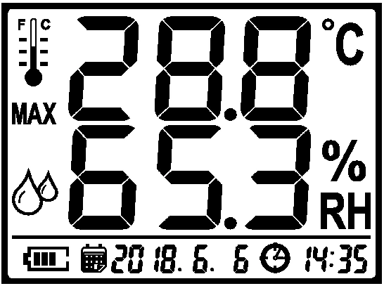 EDW-01-86 box temperature hygrometer