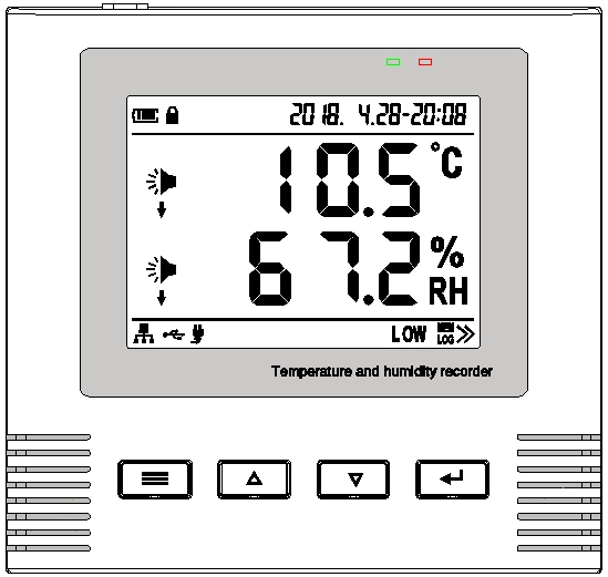 EDW-1000 temperature and humidity recorder