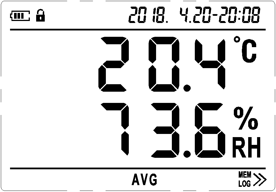 EDW-1000 temperature and humidity recorder