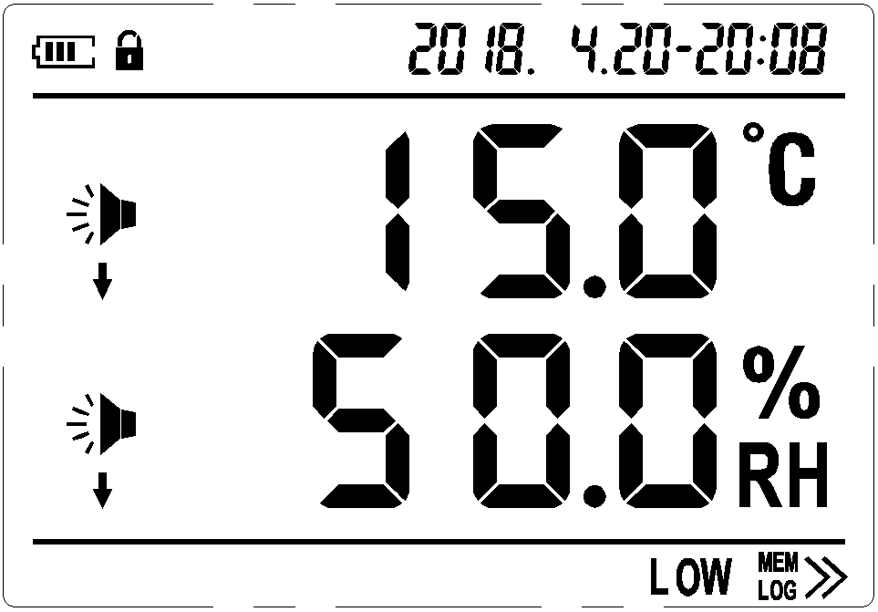 EDW-1000 temperature and humidity recorder
