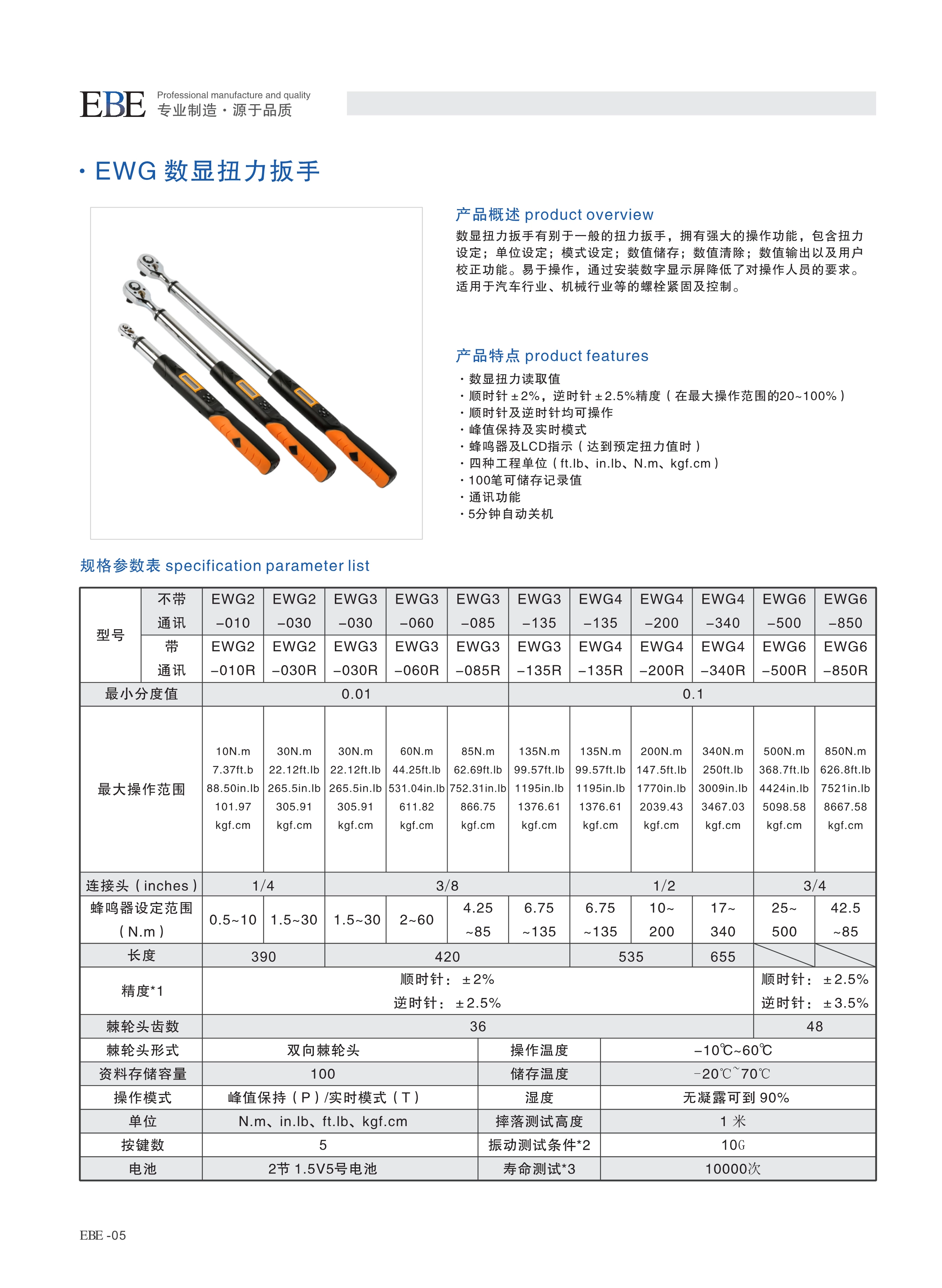 EWG digital torque wrench
